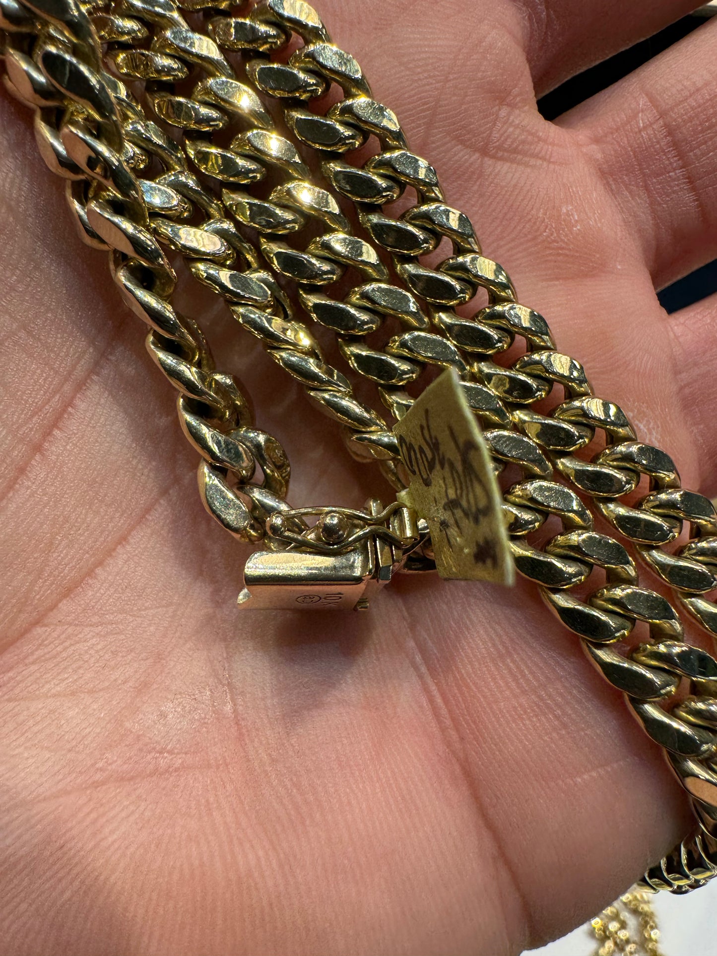10k Cuban Link Chain Necklace 29.5 Grams 21 Inch Excellent