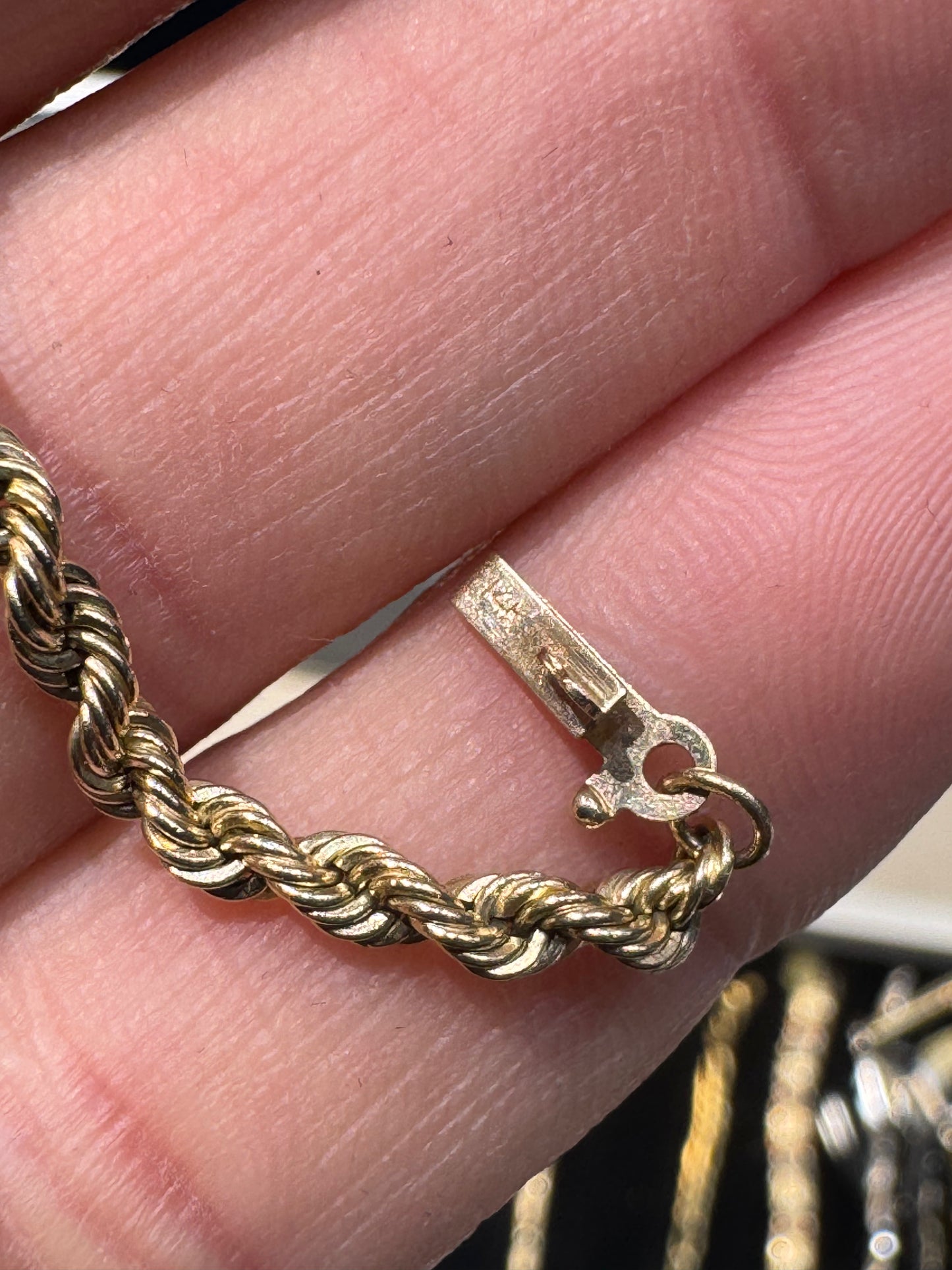 14k Gold Rope Chain 20 Inch 15.6 Grams 3mm Excellent Necklace