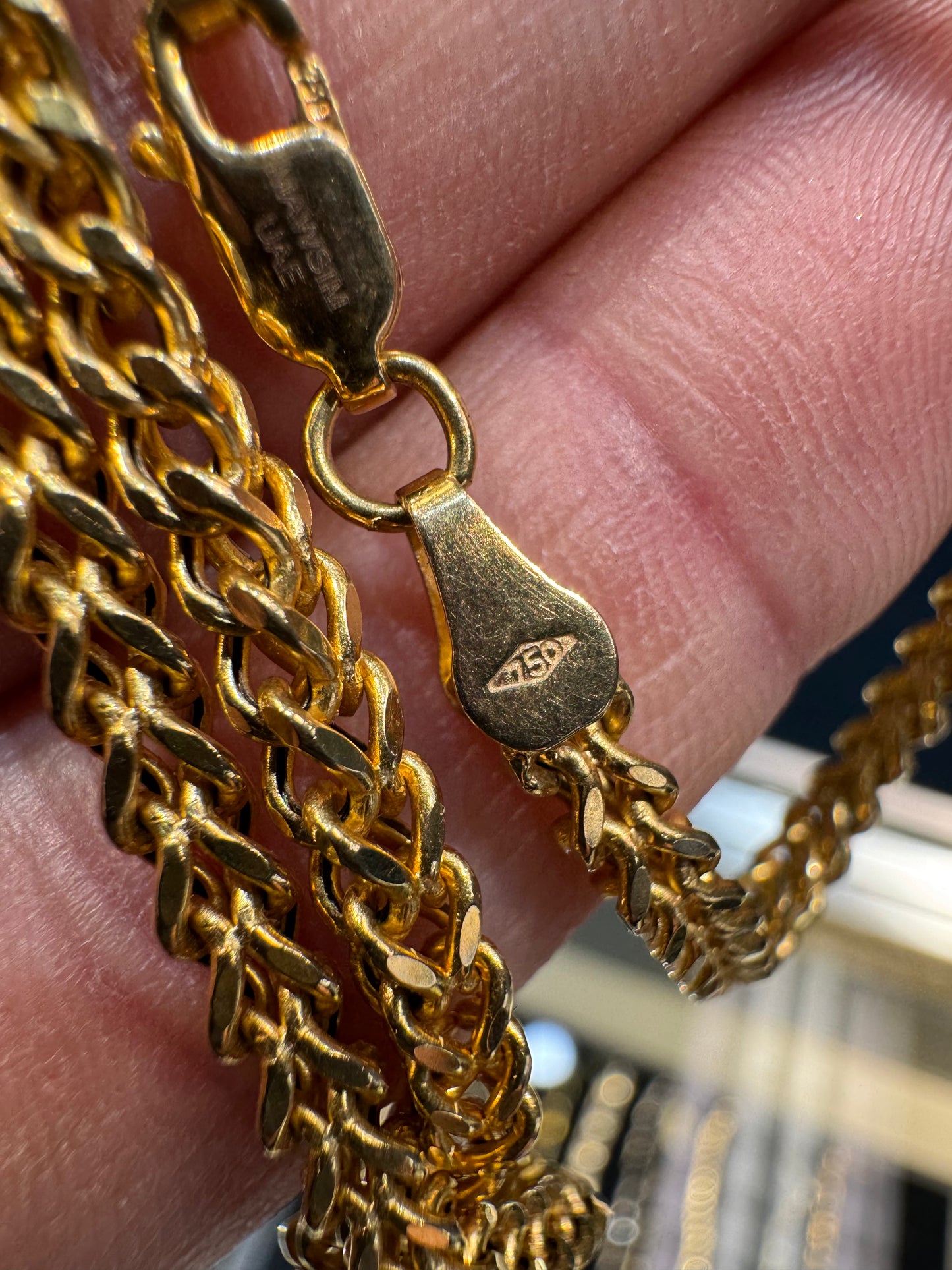18k 750 Mawsim Franco Link Chain 19 Inch 3.1mm 11 Grams Nice