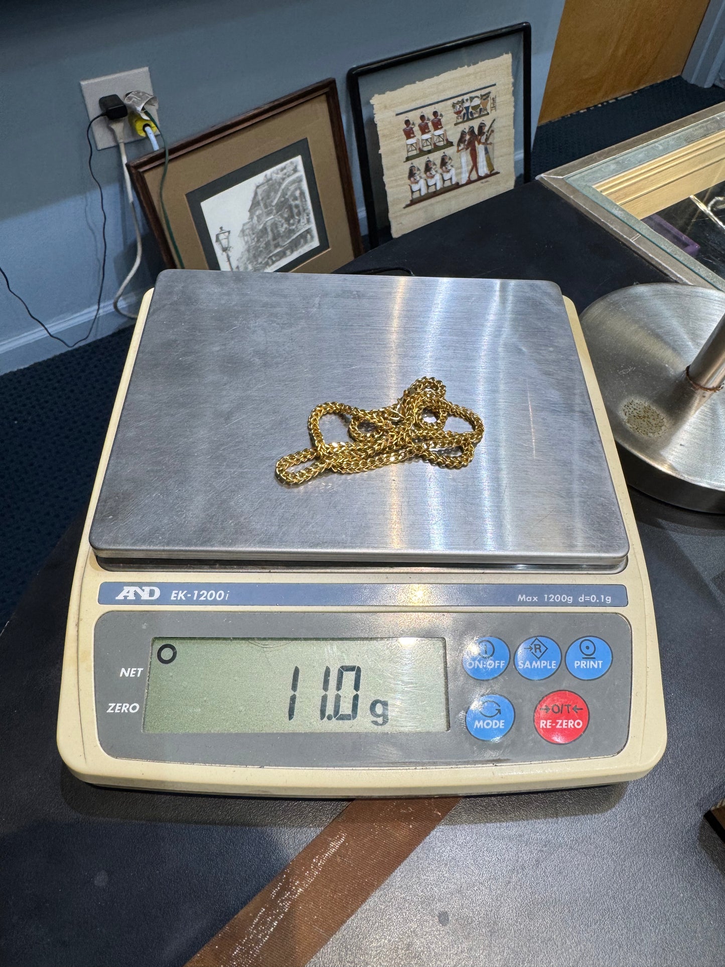 18k 750 Mawsim Franco Link Chain 19 Inch 3.1mm 11 Grams Nice