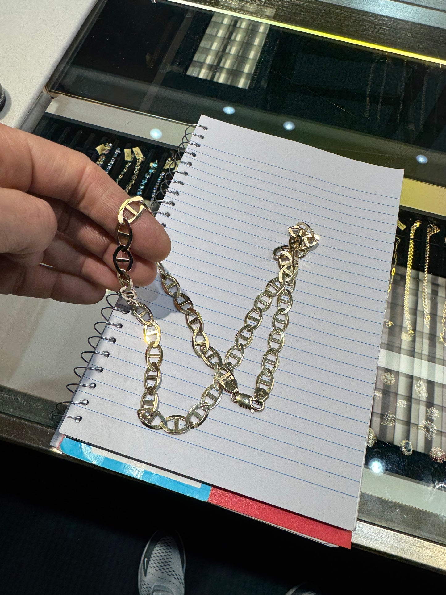 10k Gold Mariner Link Necklace Heavy Nice 35.6 Grams 7mm Excellent