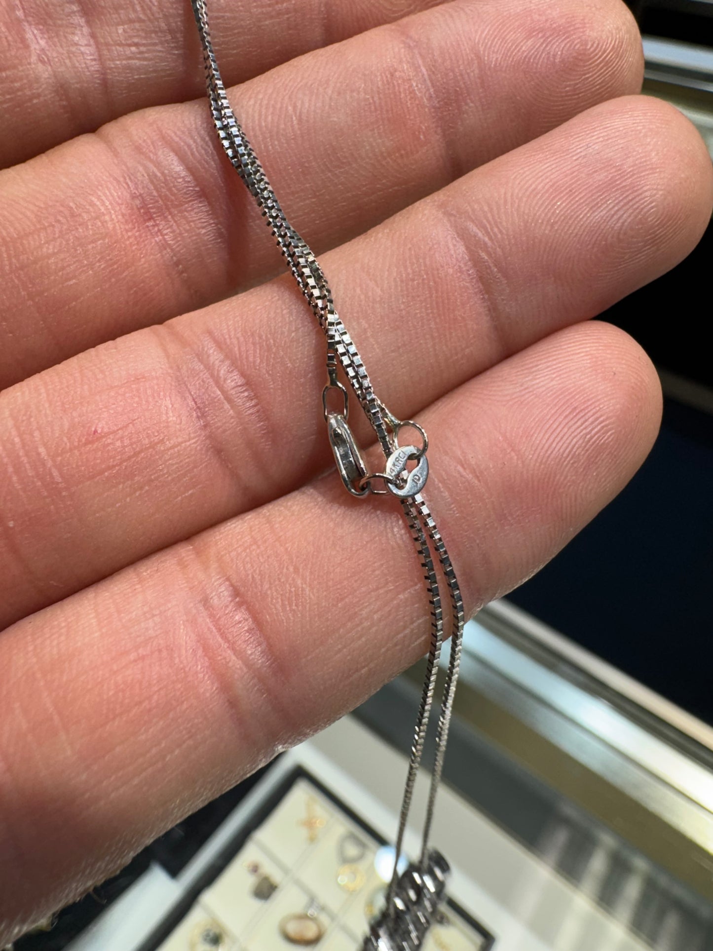14k White Gold F/Vvs 1.53 Carat Natural Custom Vintage Diamond Heart Pendant