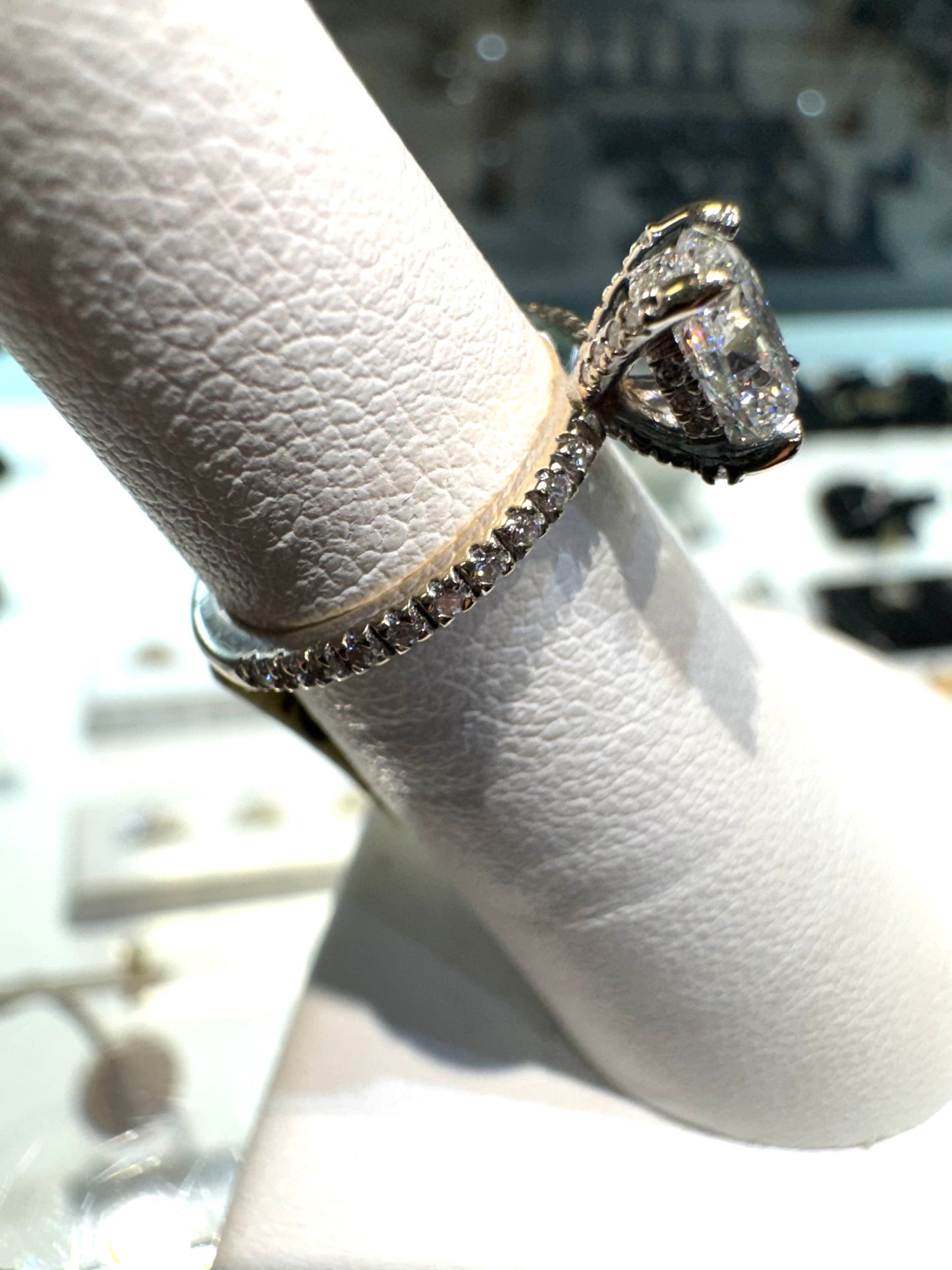 GIA Certified 18k Gold Oval Diamond Engagement Ring .85 Carats