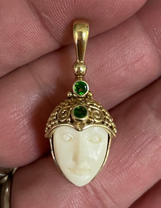 Sajen Bone Goddess Pendant