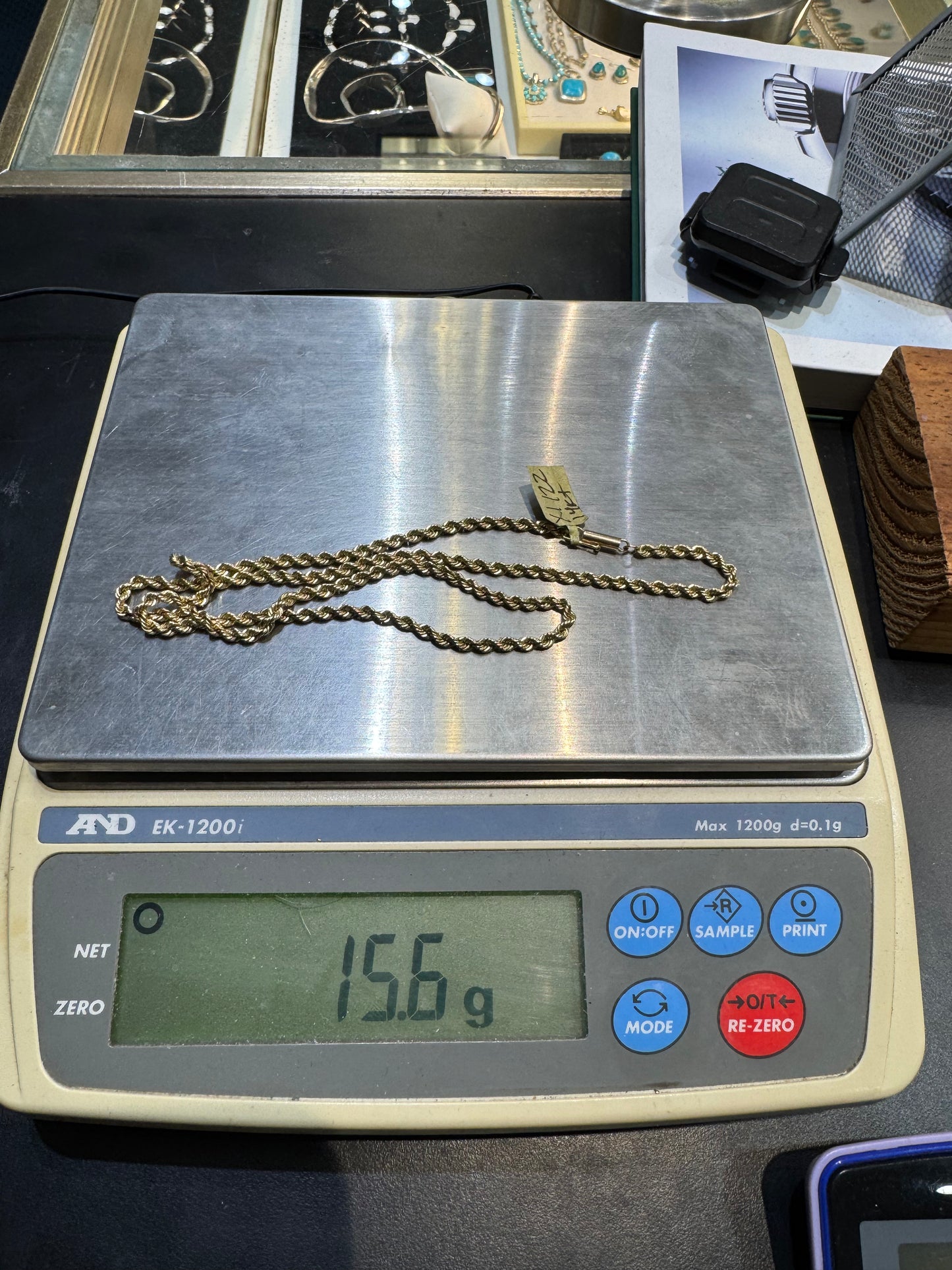14k Gold Rope Chain 20 Inch 15.6 Grams 3mm Excellent Necklace